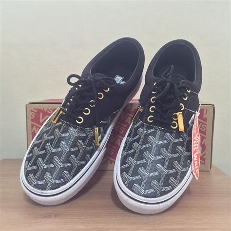 Goyard X Vans Custom Size 10 Christopher Wanton. BLACK 